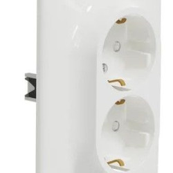 Подвійна розетка Schneider Electric Sedna Design з заземленням та шторками біла SDD311221