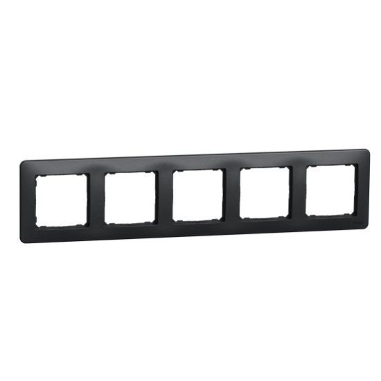 П'ятипостова рамка Schneider Electric Sedna Design чорна SDD314805