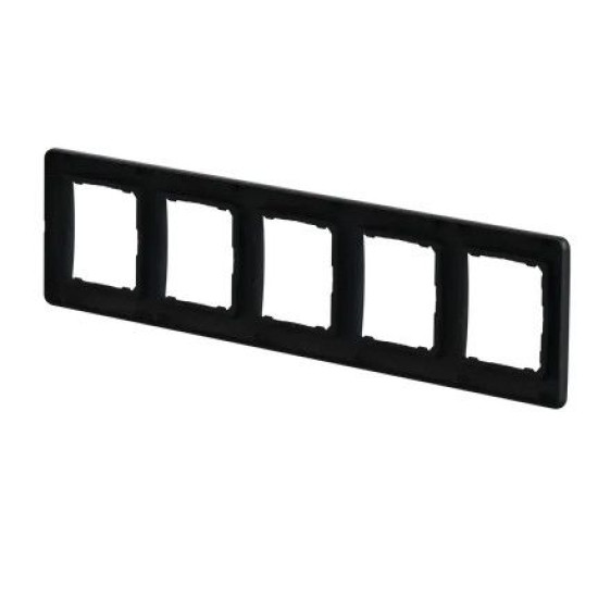 П'ятипостова рамка Schneider Electric Sedna Design чорна SDD314805