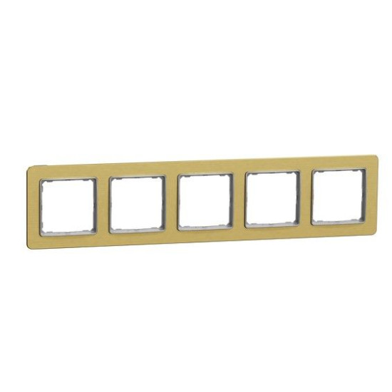 П'ятипостова рамка Schneider Electric Sedna Elements Sedna Elements матове золото SDD371805