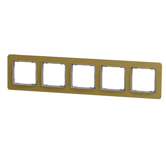 П'ятипостова рамка Schneider Electric Sedna Elements Sedna Elements матове золото SDD371805