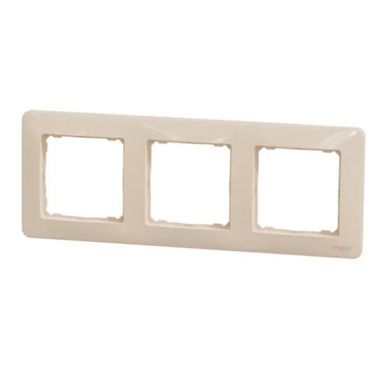 Рамка 3-постова Schneider Electric Sedna Design бежева SDD312803