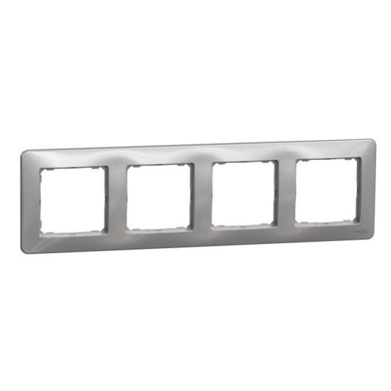 Рамка 4-місна Schneider Electric Sedna Design алюміній SDD313804