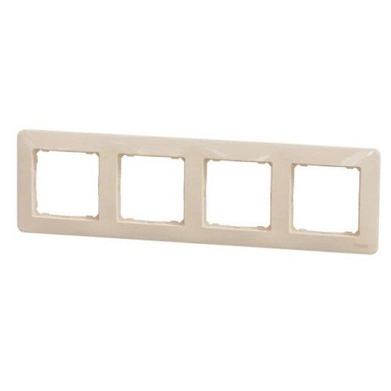 Рамка 4-постова Schneider Electric Sedna Design бежева SDD312804
