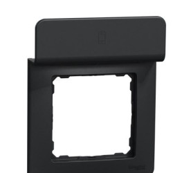Рамка Schneider Electric Sedna Design з підставкою для мобільного чорна SDD314809