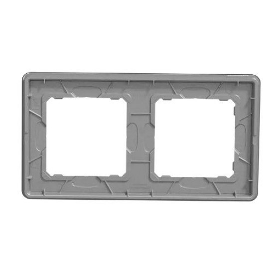 Рамка подвійна Schneider Electric Sedna Elements штучне чорне скло SDD361802