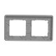 Рамка подвійна Schneider Electric Sedna Elements штучне чорне скло SDD361802