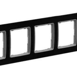 Рамка п'ятимісна Schneider Electric Sedna Elements штучне чорне скло SDD361805