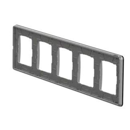 Рамка п'ятимісна Schneider Electric Sedna Elements штучне чорне скло SDD361805