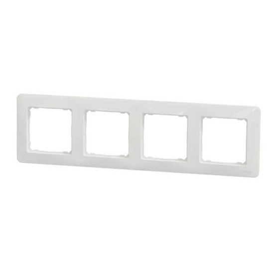 Рамка чотиримісна Schneider Electric Sedna Design біла SDD311804