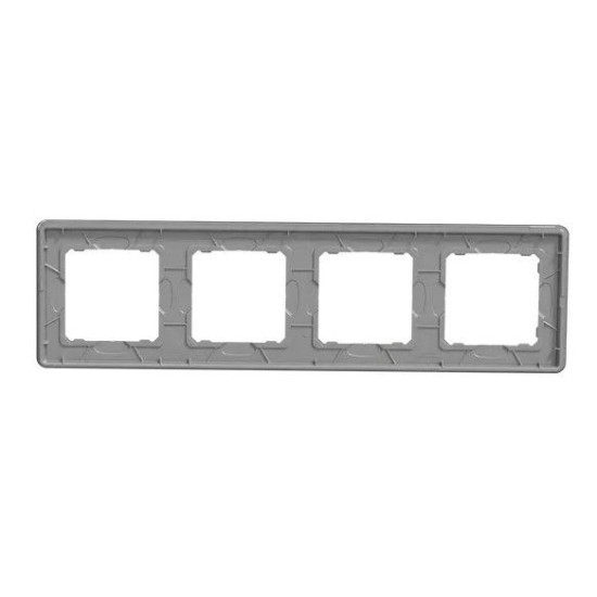 Рамка чотиримісна Schneider Electric Sedna Elements штучне чорне скло SDD361804