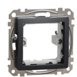 Рамка-адаптер для виробів 45х45мм Schneider Electric Sedna Design & Elements для Unica New чорна SDD114905