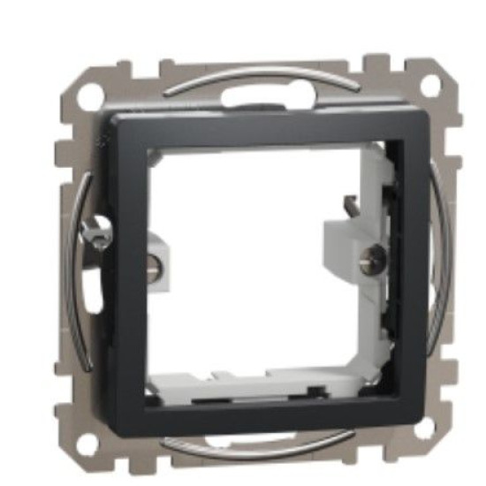 Рамка-адаптер для виробів 45х45мм Schneider Electric Sedna Design & Elements для Unica New чорна SDD114905