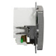 Розетка Schneider Electric Sedna Design & Elements з заземленням та 2 USB тип А матовий алюміній SDD170052