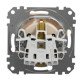 Розетка Schneider Electric Sedna Design & Elements з заземленням та шторками бежева SDD112022