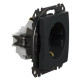 Розетка Schneider Electric Sedna Design & Elements з заземленням та шторками чорна SDD114022
