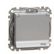 Розетка Schneider Electric Sedna Design & Elements з заземленням шторками та кришкою IP44 алюміній SDD213024