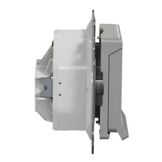 Розетка Schneider Electric Sedna Design & Elements з заземленням шторками та кришкою IP44 алюміній SDD213024