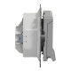 Розетка Schneider Electric Sedna Design & Elements з заземленням шторками та кришкою IP44 алюміній SDD213024