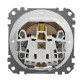 Розетка Schneider Electric Sedna Design & Elements з заземленням шторками та кришкою IP44 бежева SDD212024