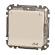 Розетка Schneider Electric Sedna Design & Elements з заземленням шторками та кришкою IP44 бежева SDD212024