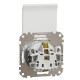 Розетка Schneider Electric Sedna Design & Elements з заземленням шторками та кришкою біла SDD111024