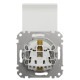 Розетка Schneider Electric Sedna Design & Elements з заземленням шторками та кришкою біла SDD111024