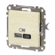 Розетка USB Schneider Electric Sedna Design & Elements A+C 3A 45Вт береза SDD180404