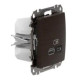 Розетка USB Schneider Electric Sedna Design & Elements A+C 3A 45Вт венге SDD181404