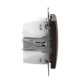 Розетка USB Schneider Electric Sedna Design & Elements A+C 3A 45Вт венге SDD181404