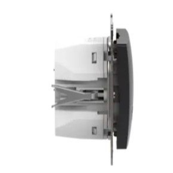 Розетка USB Schneider Electric Sedna Design & Elements A+C 3A 45Вт чорна SDD114404