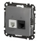 Телефонна/комп'ютерна розетка Schneider Electric Sedna Design & Elements RJ11+RJ45 кат. 6 UTP алюміній SDD113468