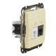 Телефонна/комп'ютерна розетка Schneider Electric Sedna Design & Elements RJ11+RJ45 кат. 6 UTP береза SDD180468