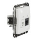 Телефонна/комп'ютерна розетка Schneider Electric Sedna Design & Elements RJ11+RJ45 кат. 6 UTP біла SDD111468