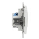 Телефонна/комп'ютерна розетка Schneider Electric Sedna Design & Elements RJ11+RJ45 кат. 6 UTP біла SDD111468