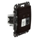 Телефонна/комп'ютерна розетка Schneider Electric Sedna Design & Elements RJ11+RJ45 кат. 6 UTP венге SDD181468