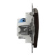 Телефонна/комп'ютерна розетка Schneider Electric Sedna Design & Elements RJ11+RJ45 кат. 6 UTP венге SDD181468