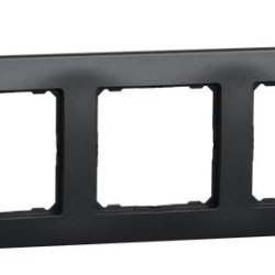 Трипостова рамка Schneider Electric Sedna Design чорна SDD314803