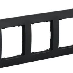 Трипостова рамка Schneider Electric Sedna Design чорна SDD314803