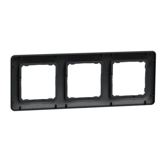 Трипостова рамка Schneider Electric Sedna Design чорна SDD314803