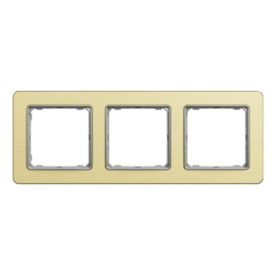 Трипостова рамка Schneider Electric Sedna Elements Sedna Elements матове золото SDD371803