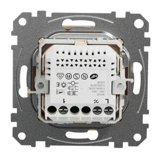 Універсальний поворотний світлорегулятор Schneider Electric бежевий SDD112502