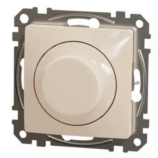 Універсальний поворотний світлорегулятор Schneider Electric бежевий SDD112502