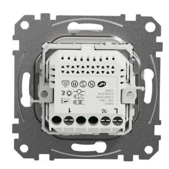 Універсальний поворотний світлорегулятор Schneider Electric білий SDD111502