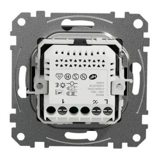 Універсальний поворотний світлорегулятор Schneider Electric чорний SDD114502