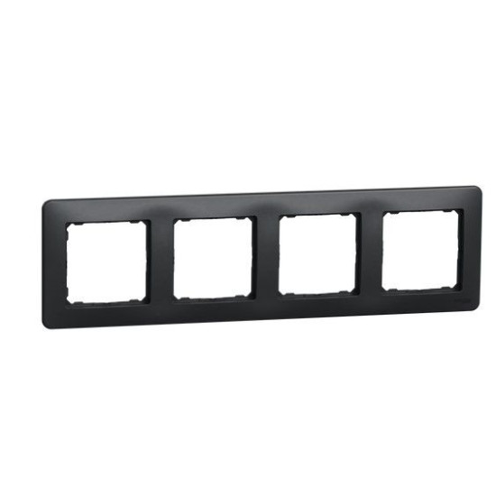 Чотирьохпостова рамка Schneider Electric Sedna Design чорна SDD314804