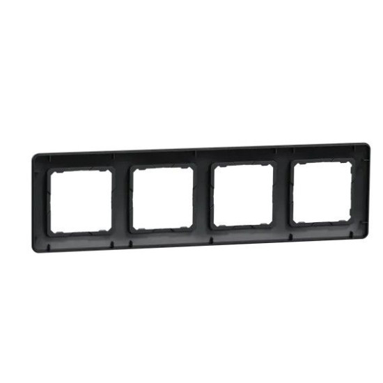 Чотирьохпостова рамка Schneider Electric Sedna Design чорна SDD314804