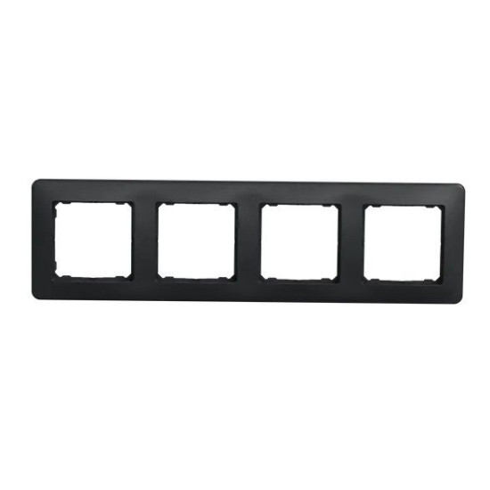 Чотирьохпостова рамка Schneider Electric Sedna Design чорна SDD314804