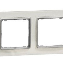 Чотирьохпостова рамка Schneider Electric Sedna Elements штучне біле скло SDD360804