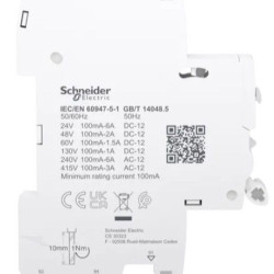 Допоміжний контакт Schneider Electric Acti9 iSD від 100мА до 6А